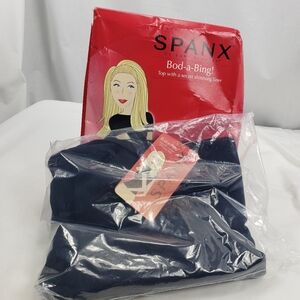Spanx By Sara Blakely Top with Secret Slimming Liner Women's Size M NWT